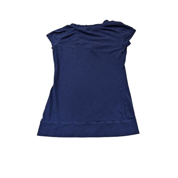 Women's So Blue Small V Neck Top Soft Knit 13d - Picture 2 of 9